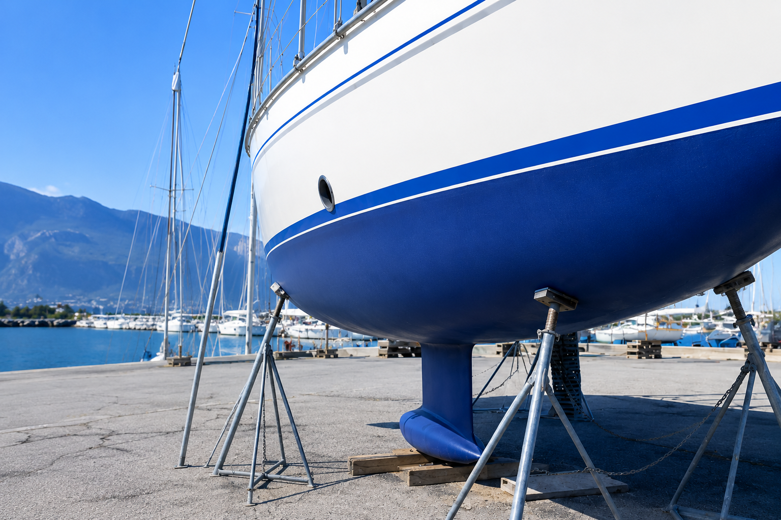 Antifouling bateau a Villeneuve par SVS Carrosserie